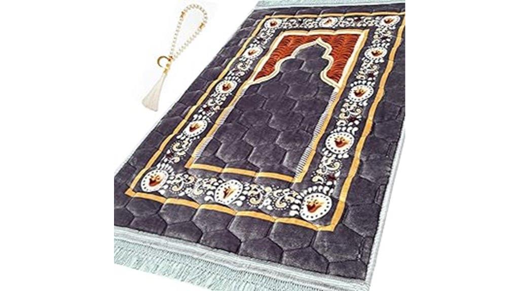 soft grey prayer mat