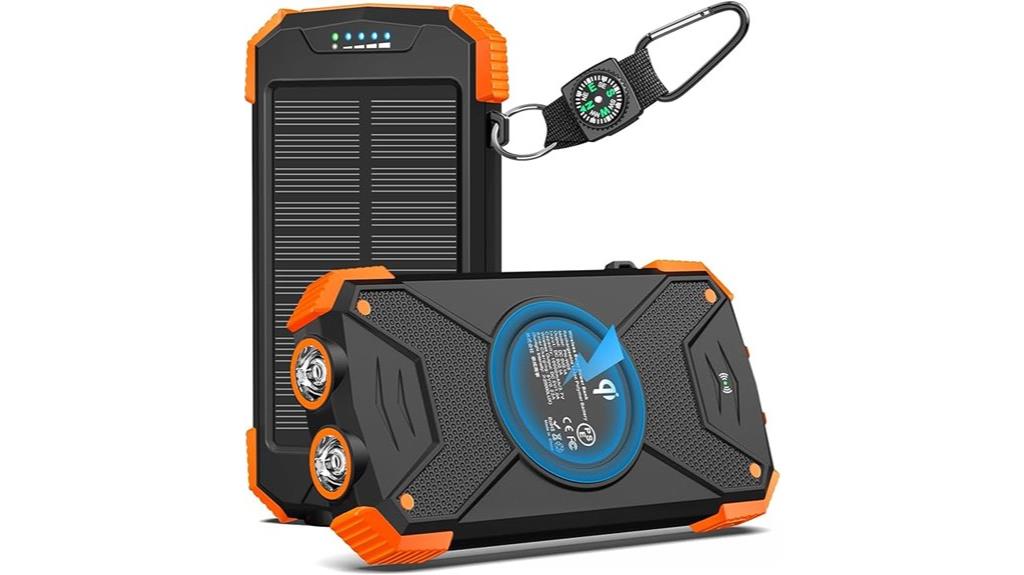 solar powered portable battery