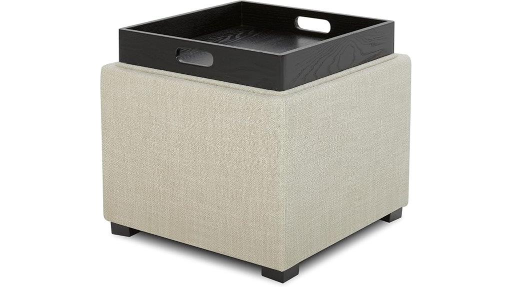 storage cube with tray