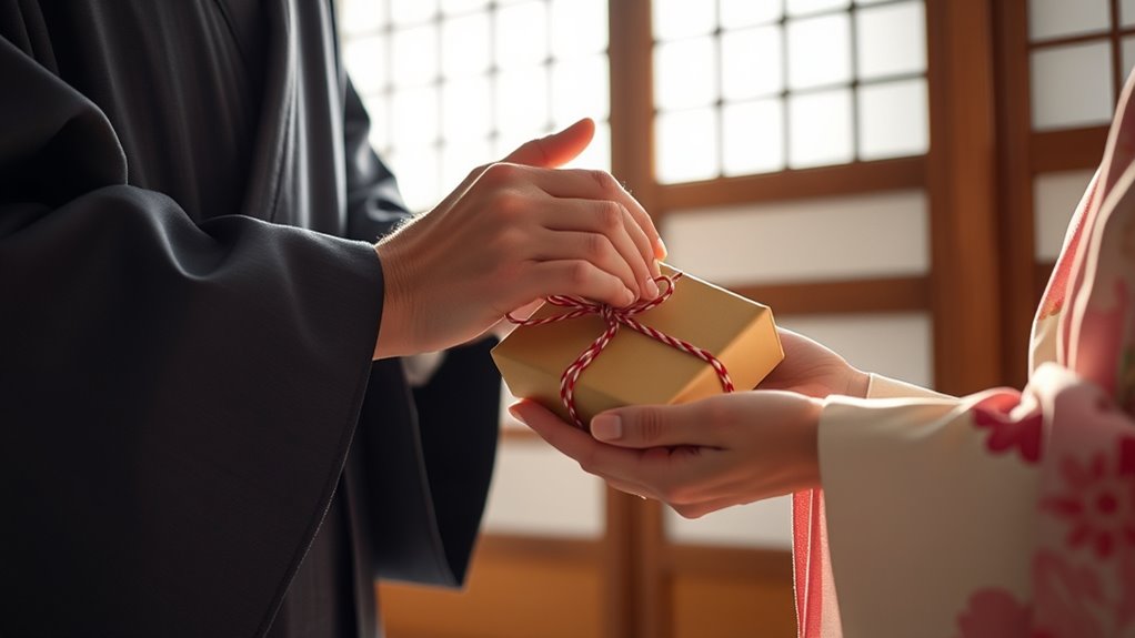 timely respectful gift presentation