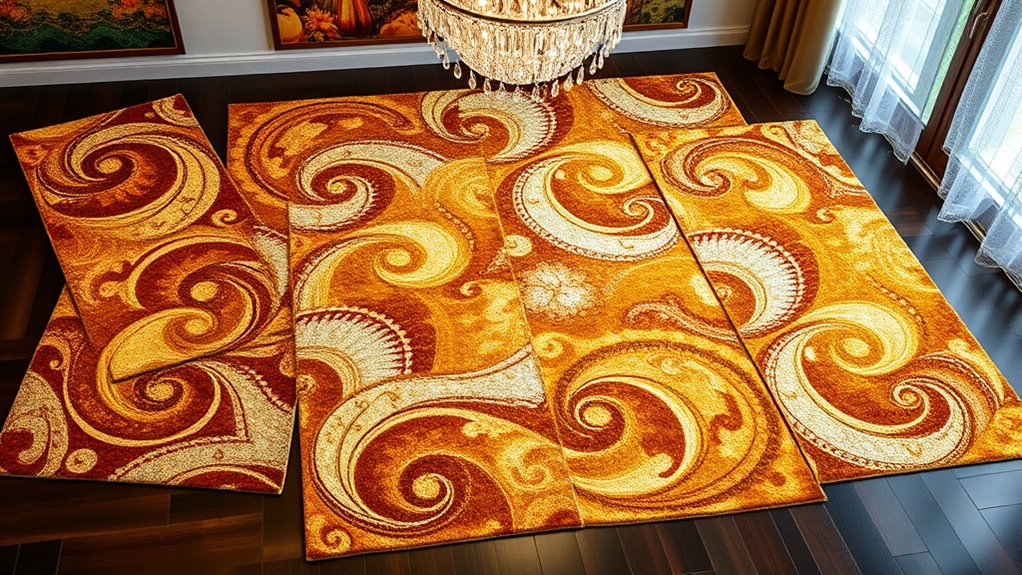 top metallic silk carpet choices