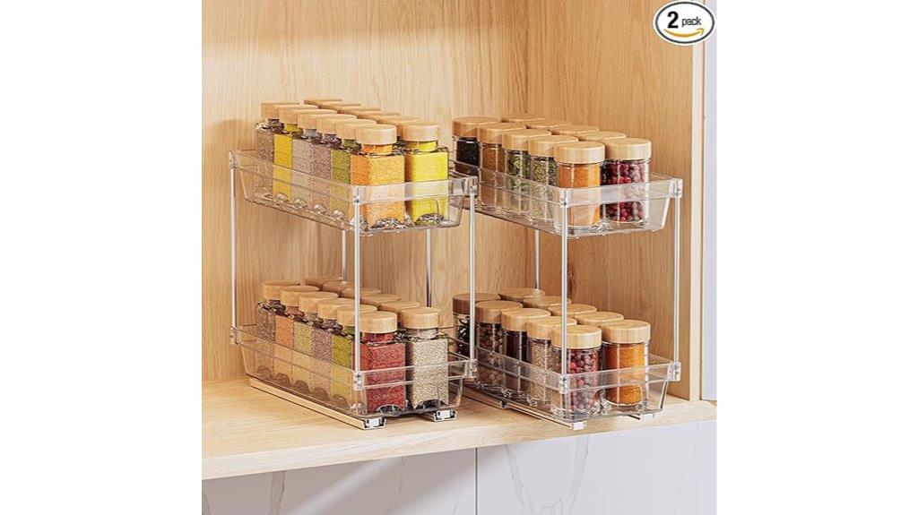 two spice organizer packs