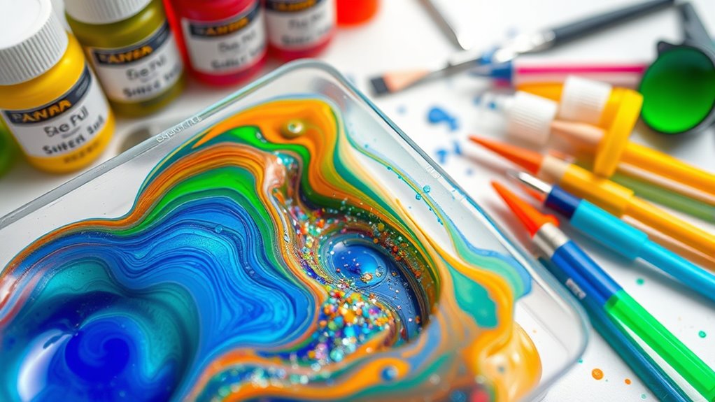 vibrant resin color blending