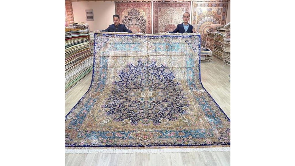 vintage oriental silk rug