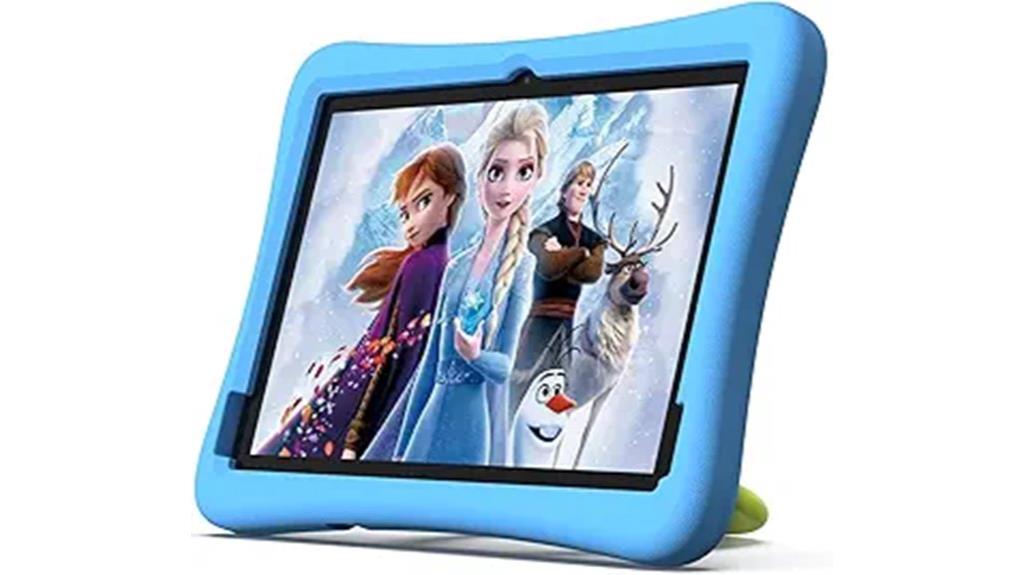 10 inch blue kids tablet