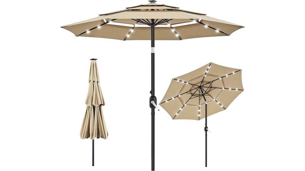 10ft vented solar umbrella
