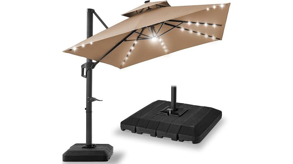 10x10ft cantilever umbrella