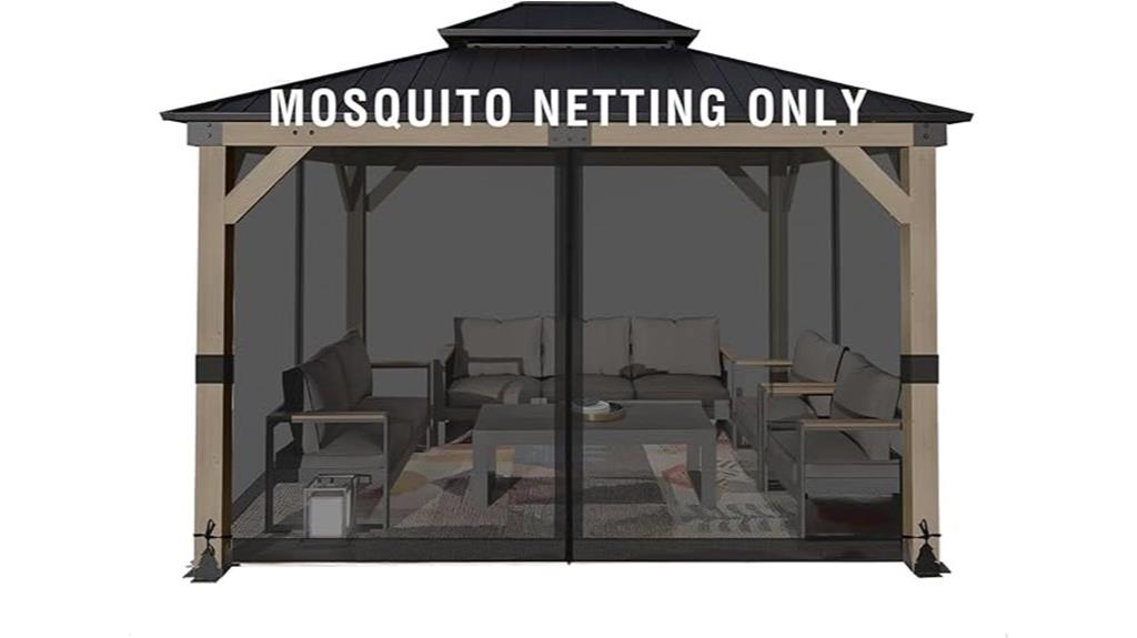 10x12 ft gazebo netting