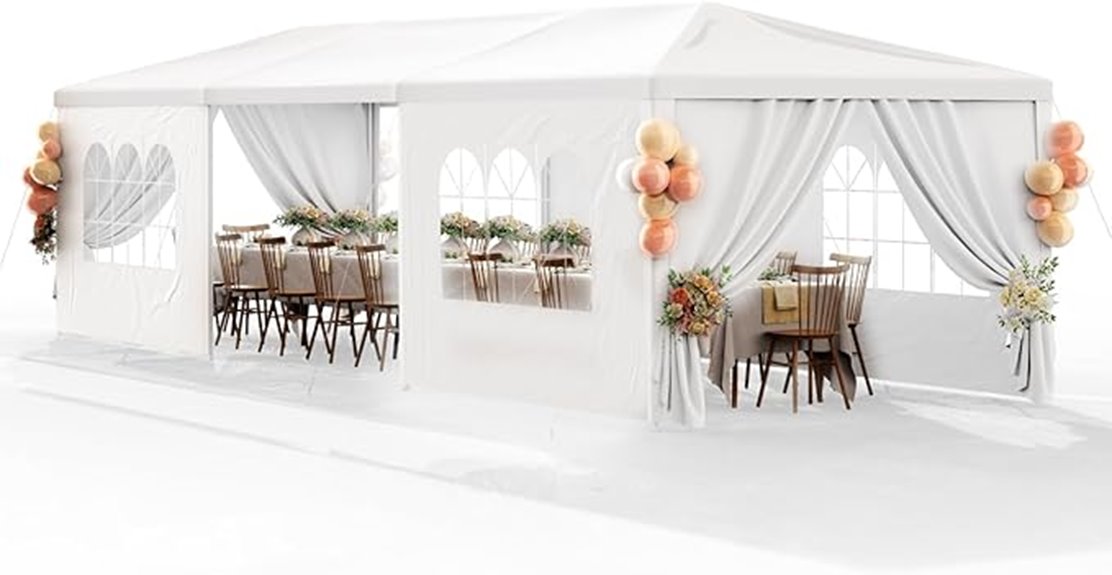 10x30 outdoor wedding tent