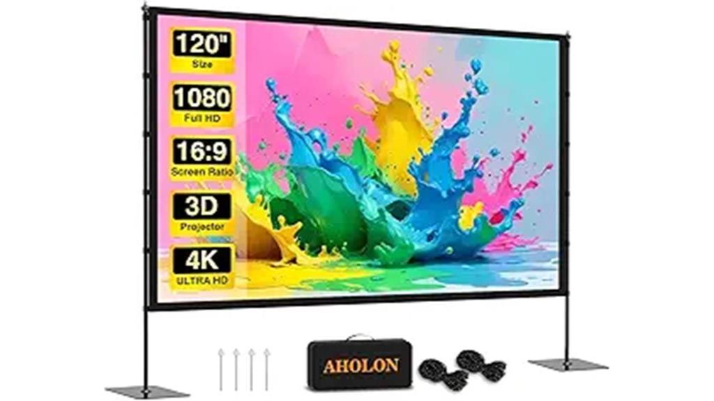 120 inch outdoor projector