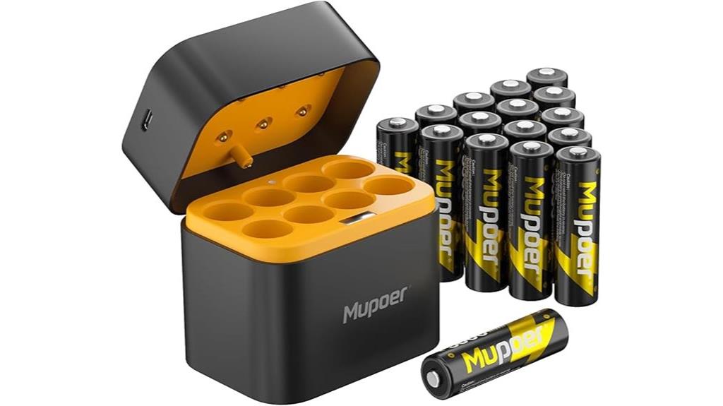 16 pack rechargeable lithium batteries
