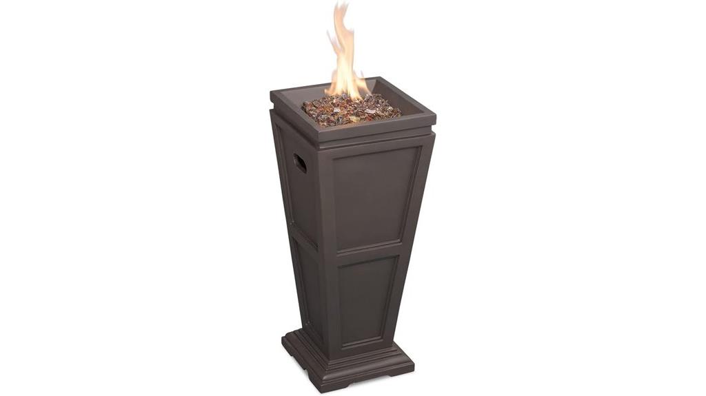 28 inch outdoor fire column