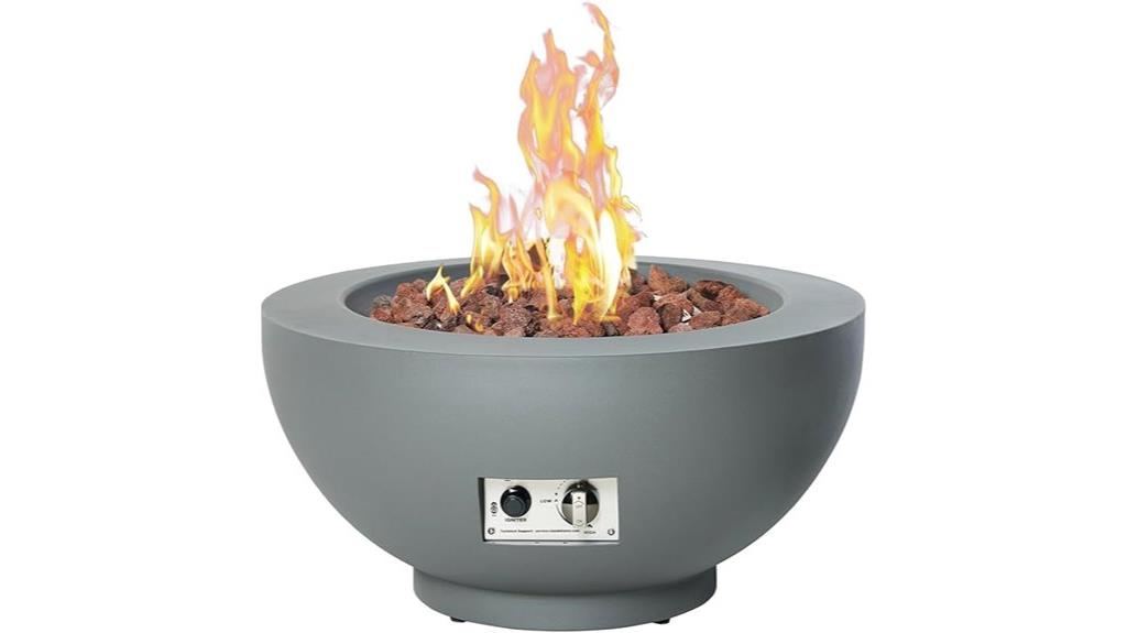 28 inch propane fire table