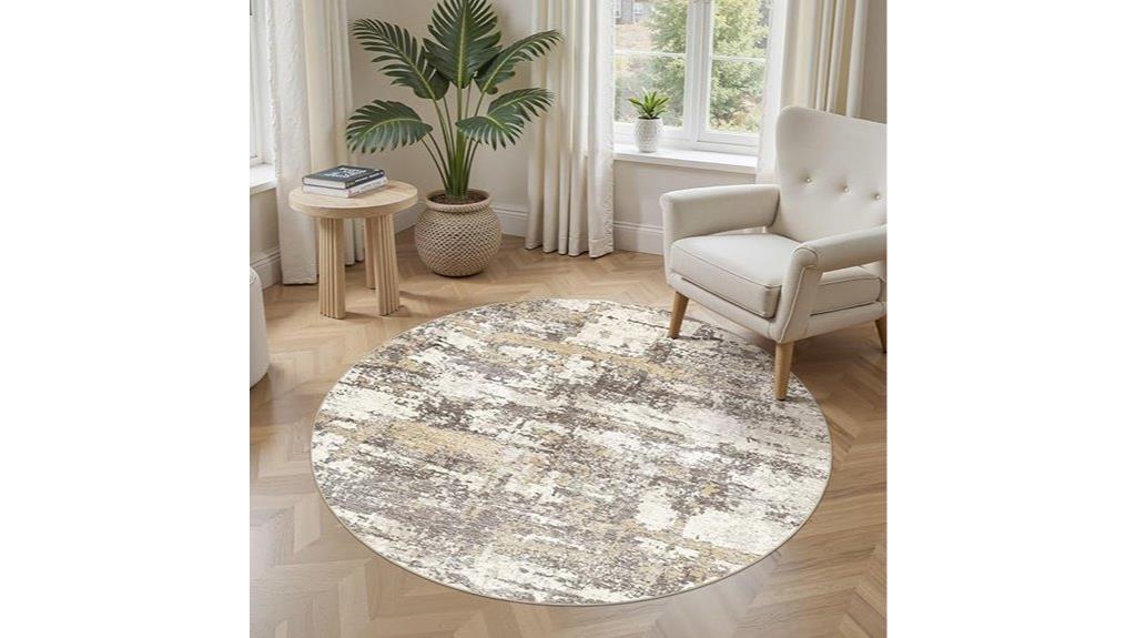 5 foot round living rug