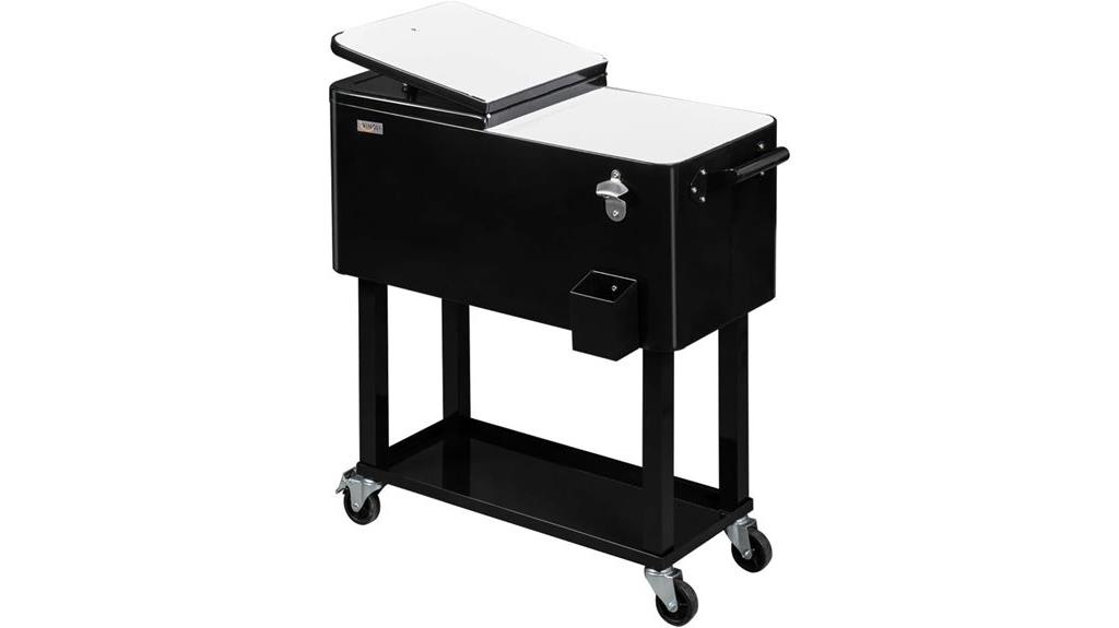 80 quart rolling ice chest