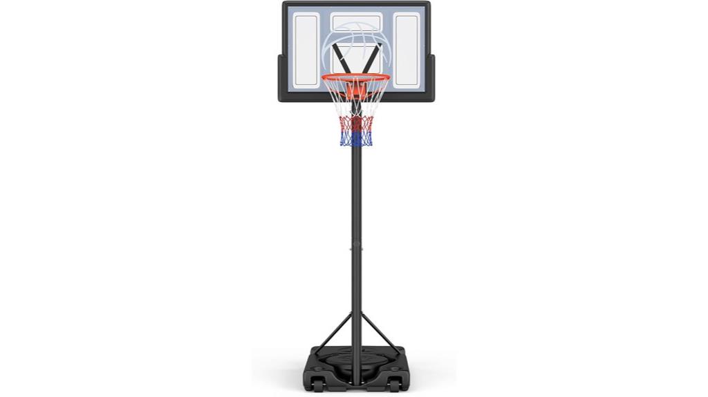 adjustable 10ft portable hoop