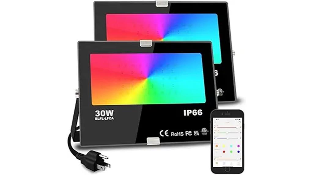 adjustable color changing floodlight