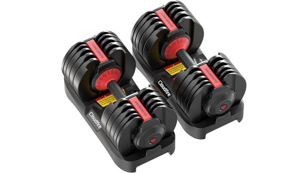 adjustable dumbbells 52 5lbs