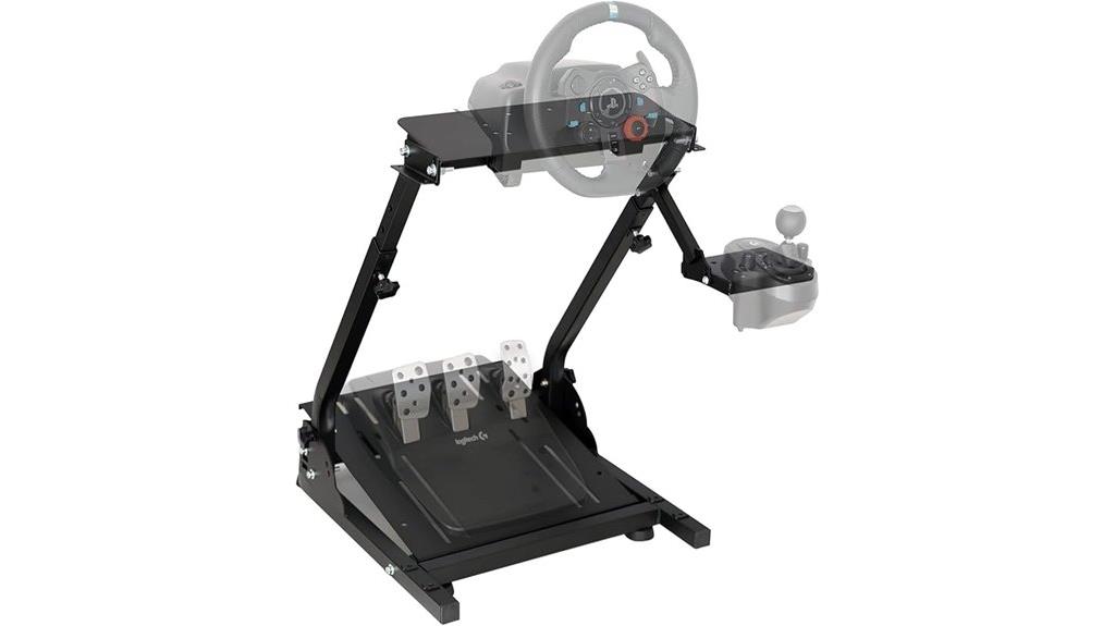 adjustable foldable racing stand