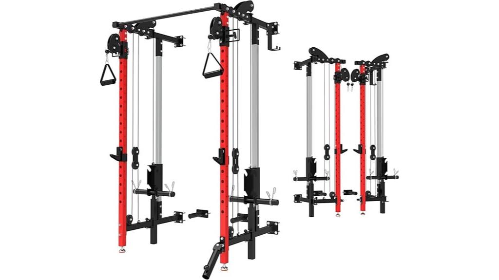 adjustable folding power rack