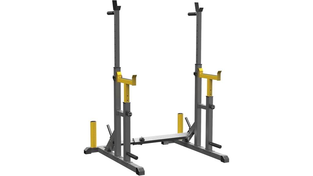 adjustable home gym rack