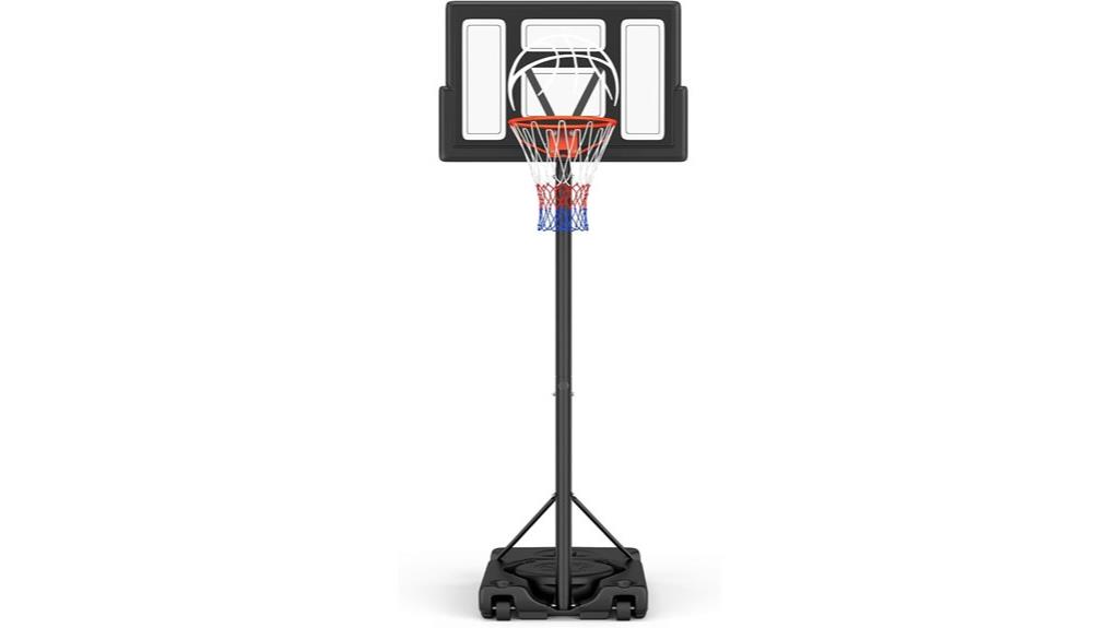 adjustable outdoor basketball hoop