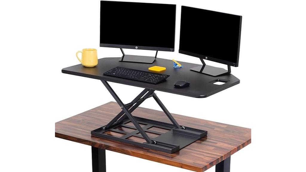 adjustable pneumatic standing desk