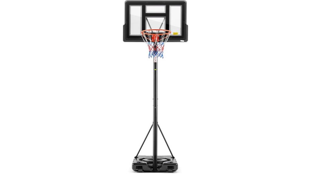 adjustable portable basketball hoop