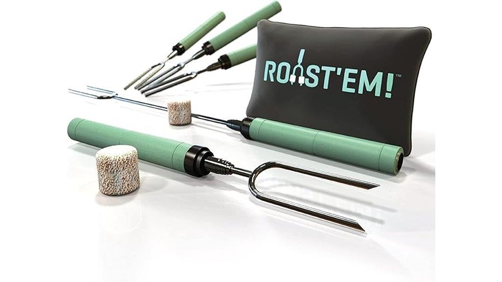 adjustable rotating marshmallow sticks