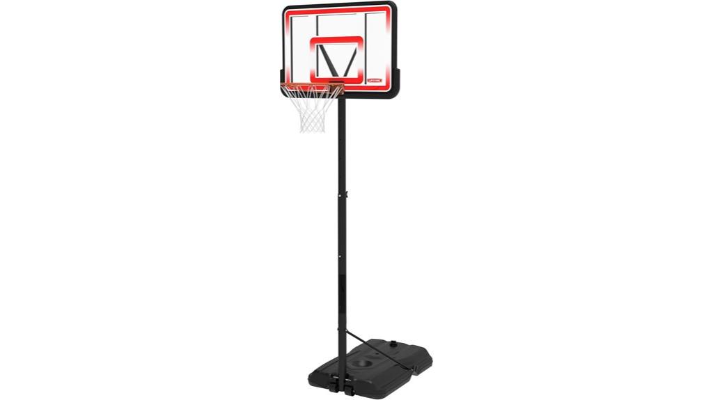 adjustable shatterproof basketball hoop