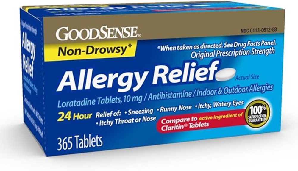 allergy relief loratadine tablets