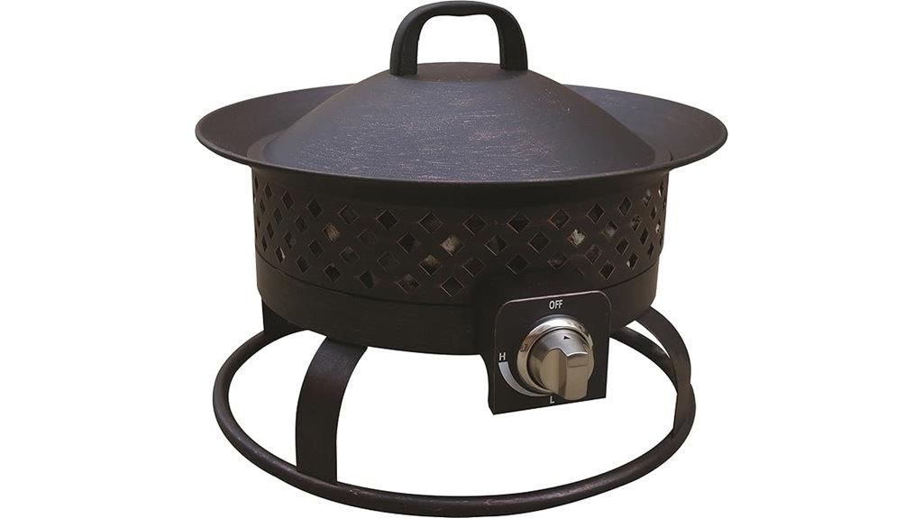 aurora portable propane firepit