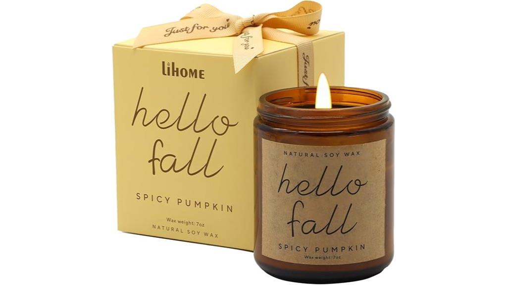 autumn candles and gifts