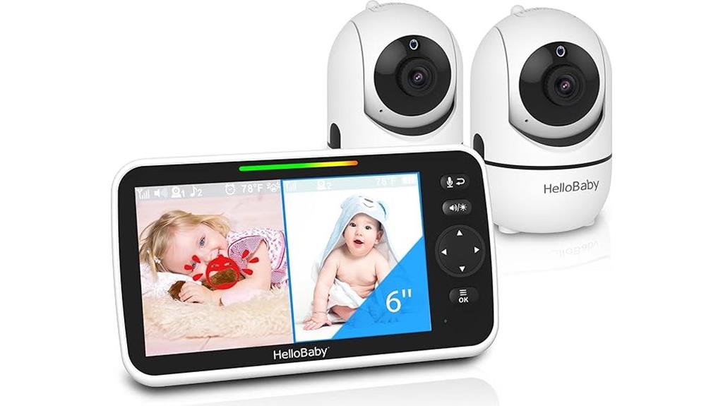 baby monitor with dual cameras