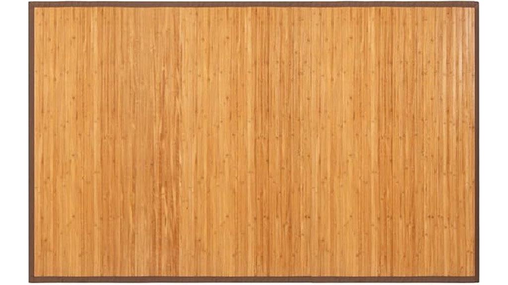 bamboo rug with anti slip