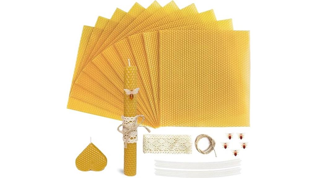 beeswax candle making kit