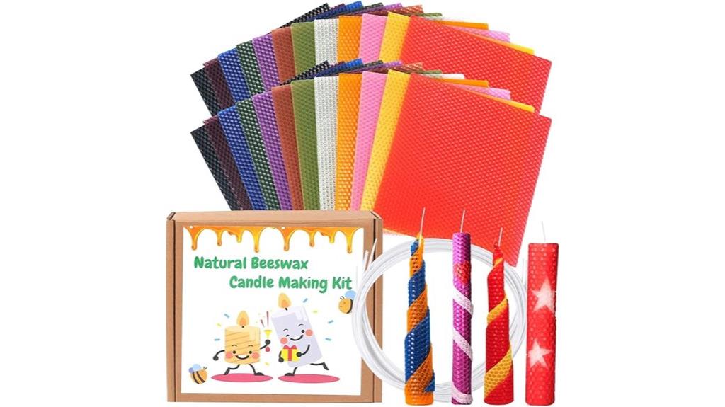 beeswax candle making sheets