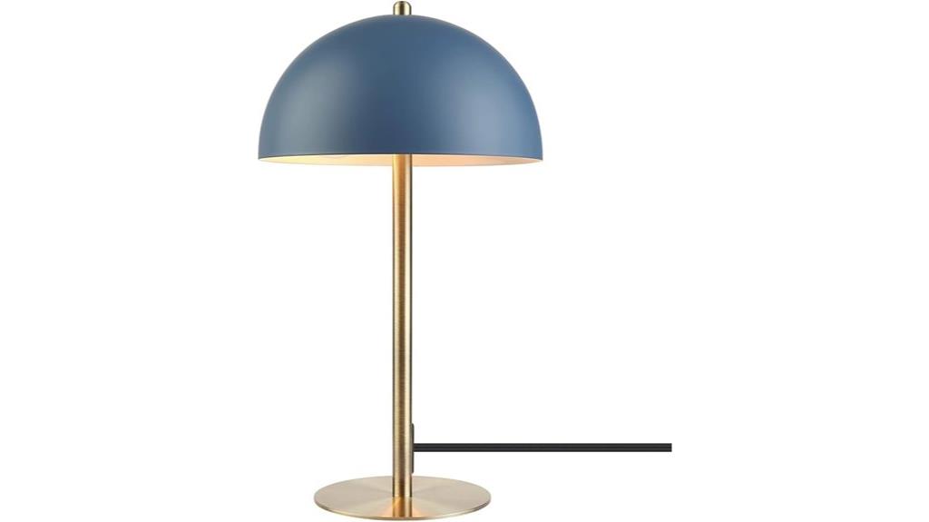 blue brass desk lamp