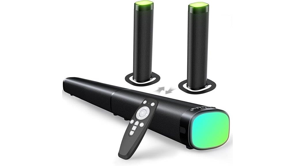 bluetooth rgb sound bar