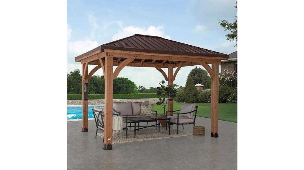 cedar pavilion gazebo