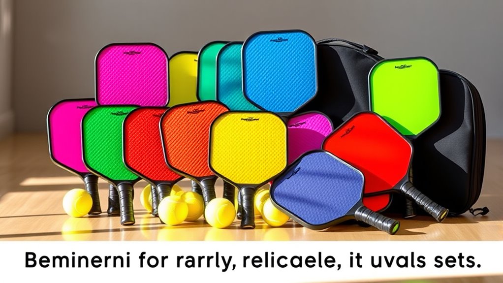 choosing beginner pickleball paddle sets