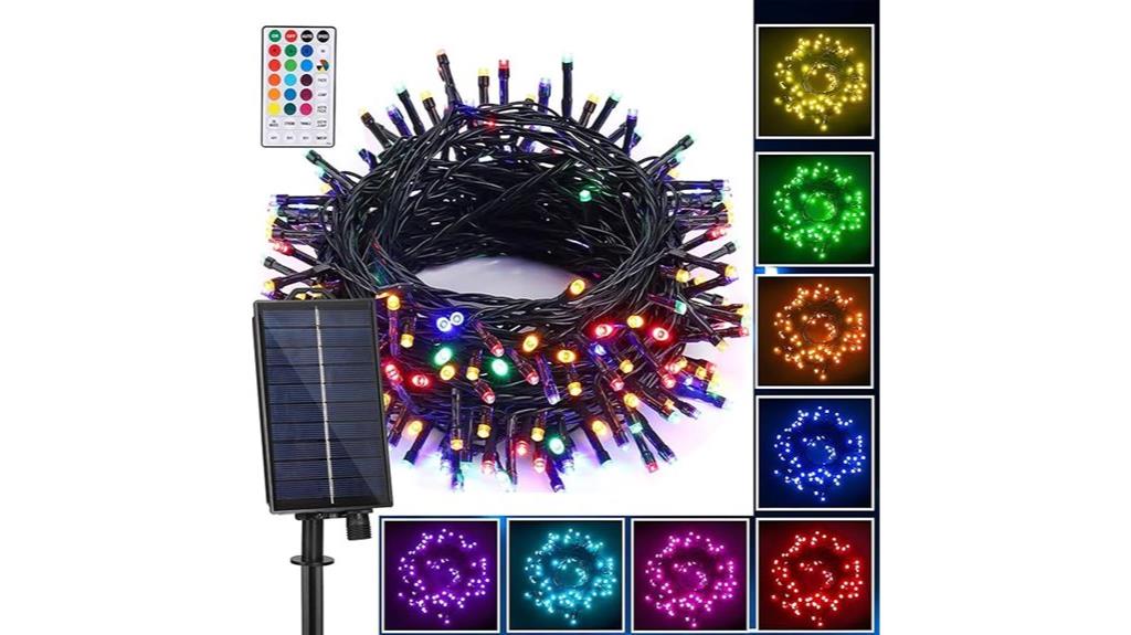 colorful waterproof solar lights