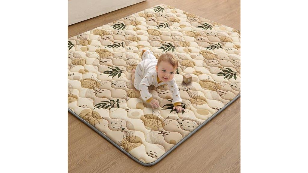 comfortable baby play area