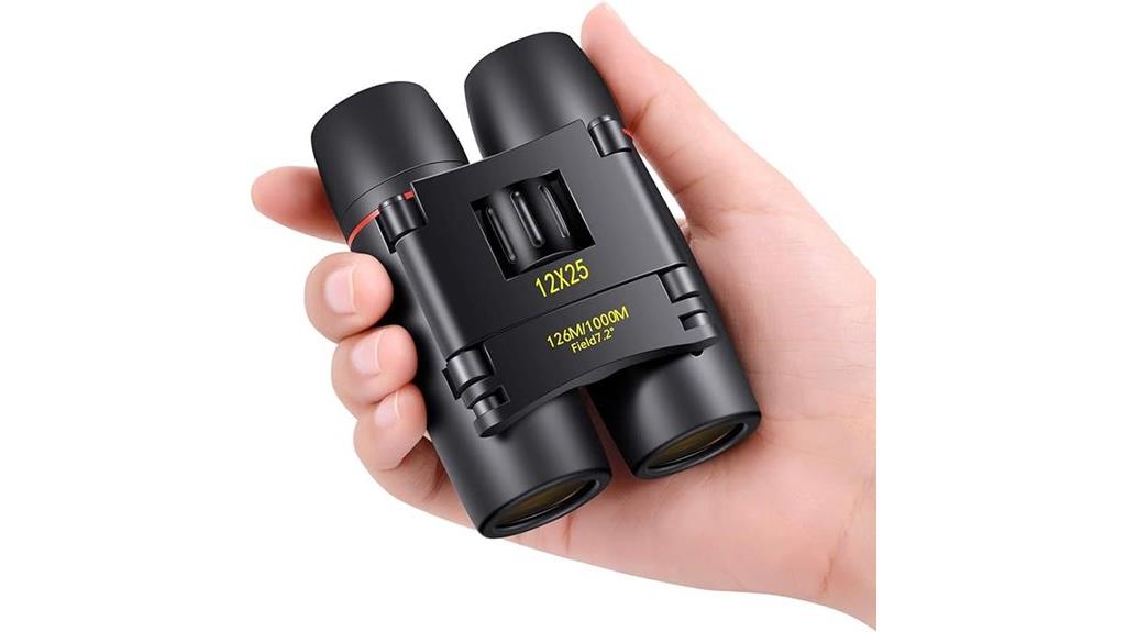 compact 12x25 pocket binoculars