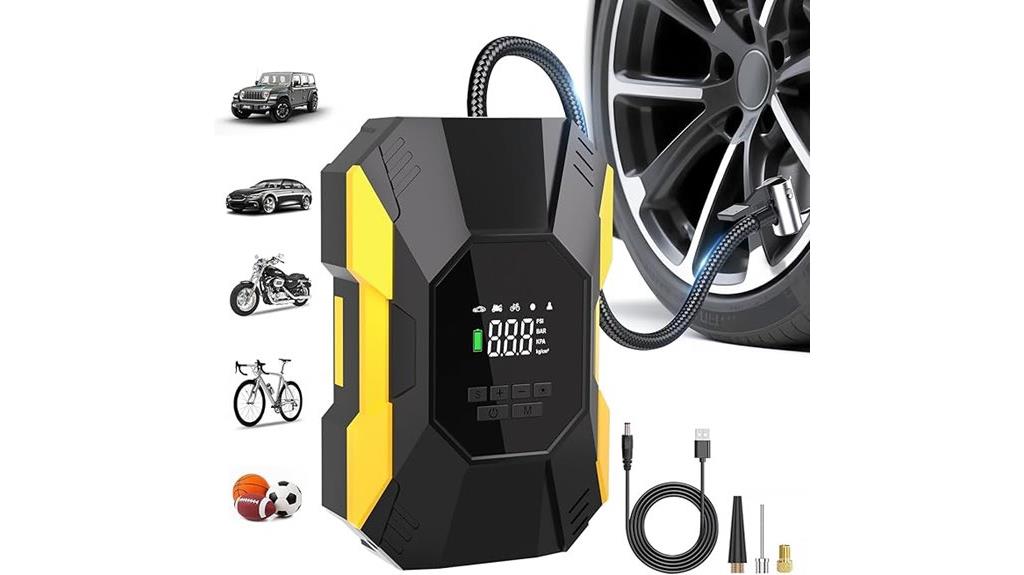 compact digital tire inflator