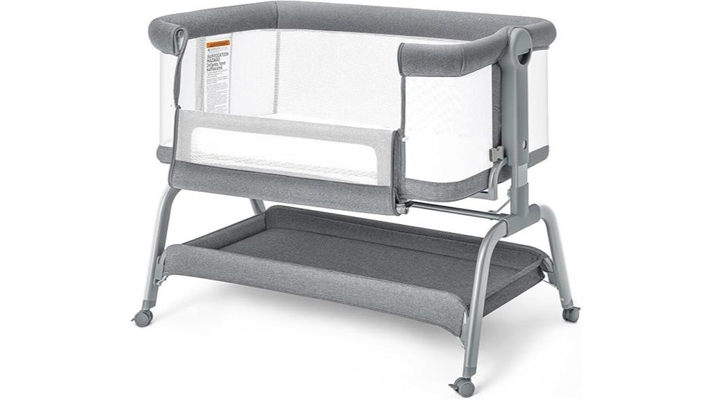 convertible bassinet with washable mattress