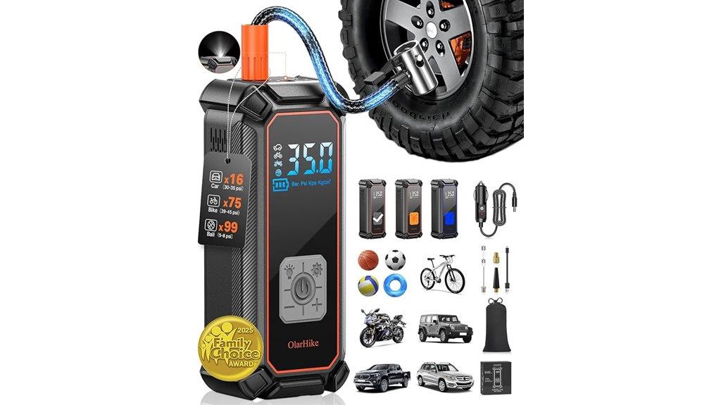 cordless digital tire inflator