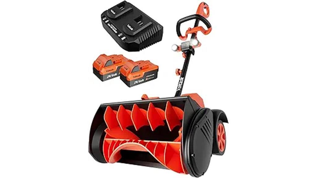 cordless snow shovel with wheels
