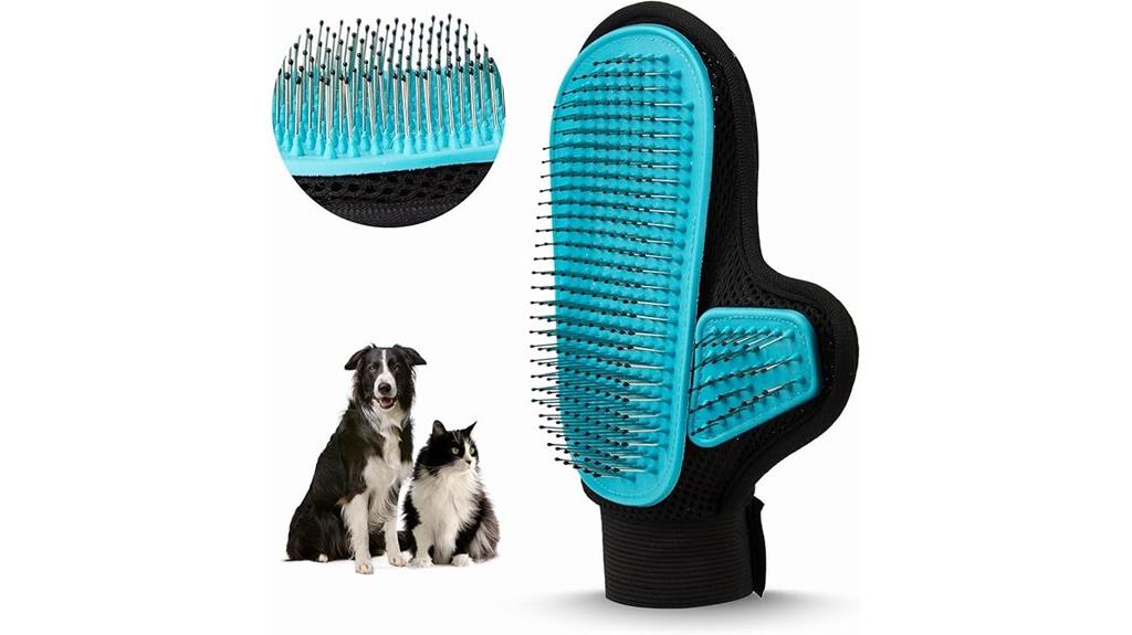 dog and cat grooming glove