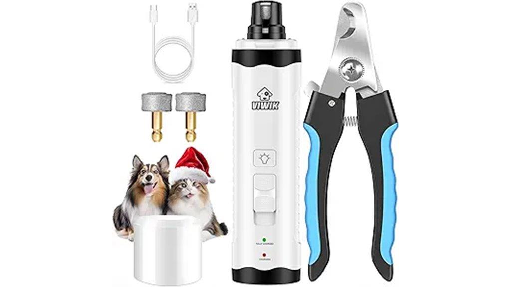 dog nail grinder with led
